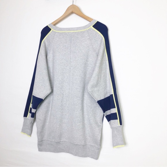 Anthropologie daily practice color block crewneck jersey mini jumper dress - Picture 5 of 13